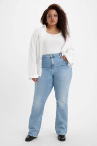 Levi's Plus 725 high waist bootcut jeans light indigo worn in