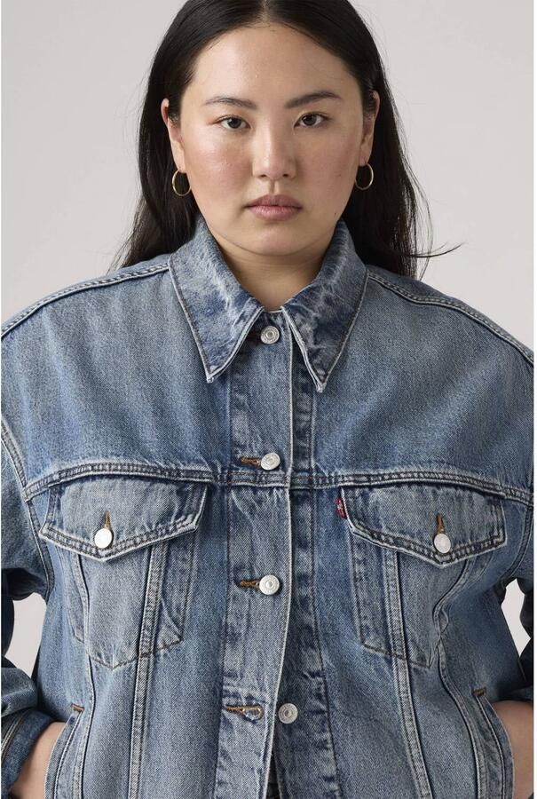 Levi's Plus Levi's Plus Jeansjack TRUCKER in lichte used-wassing