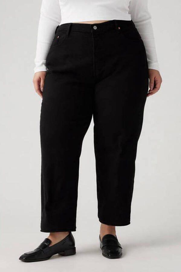 Levi's Plus Levi's Plus Ankle jeans Ribcage straight a gulp met knoopsluiting