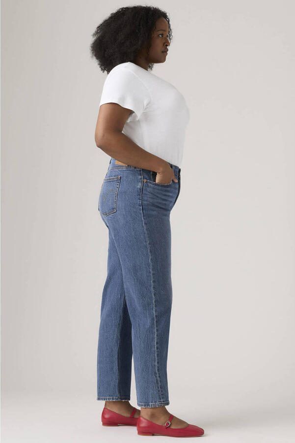 Levi's Plus high waist straight leg jeans medium blue denim - Foto 2