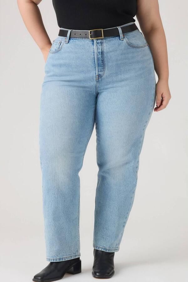 Levi's Plus straight leg jeans light blue denim