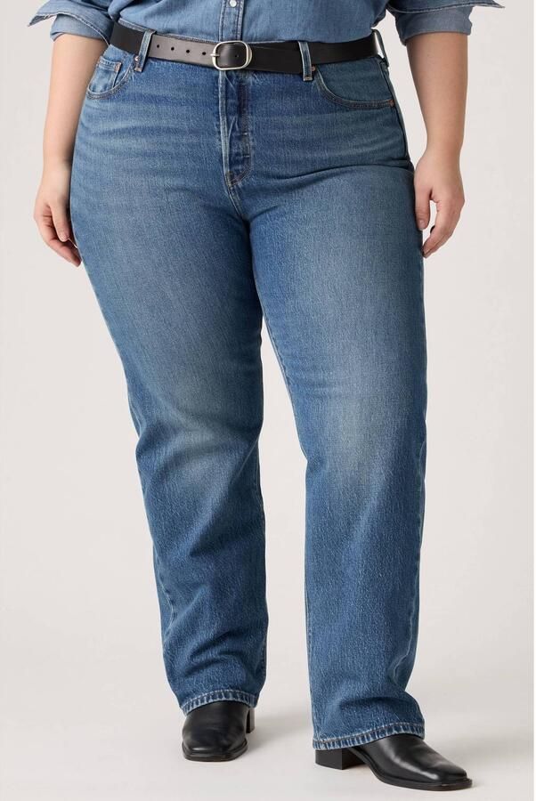Levi's Plus straight leg jeans medium blue denim