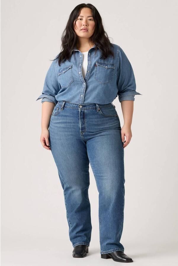 Levi's Plus straight leg jeans medium blue denim - Foto 3