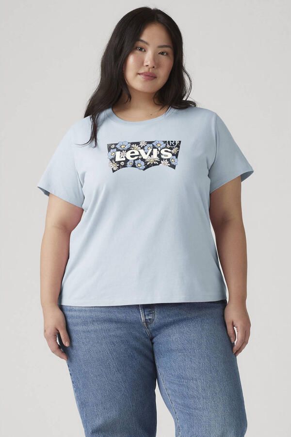 Levi's Plus T-shirt lichtblauw - Foto 2