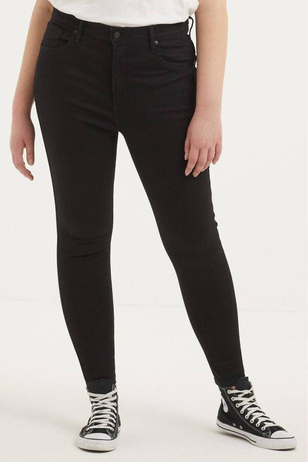Levi's Plus Mile High super skinny high waist jeans black galaxy