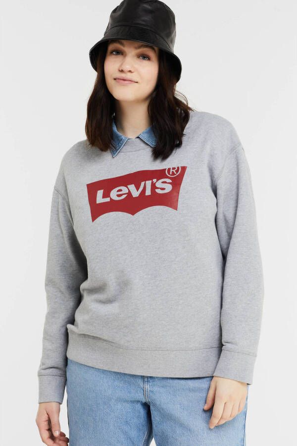 Levi's Plus Levi's Plus Sweatshirt PL GRAPHIC STANDARD CREW met levi's -logo op borsthoogte