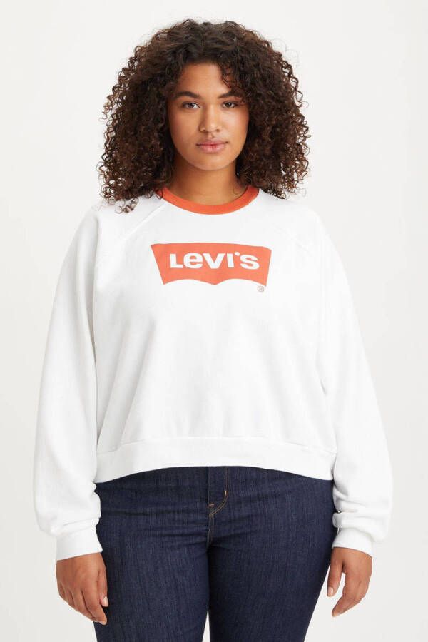 Levi s Plus SIZE sweatshirt met labelprint model 'VINTAGE'