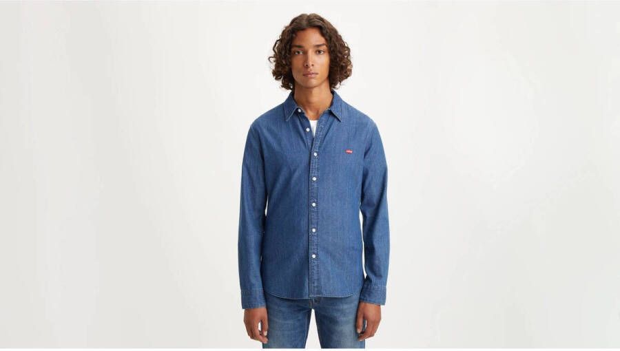 Levi's Jeans overhemd BATTERY HM SHIRT SLIM met logo-badge op borsthoogte