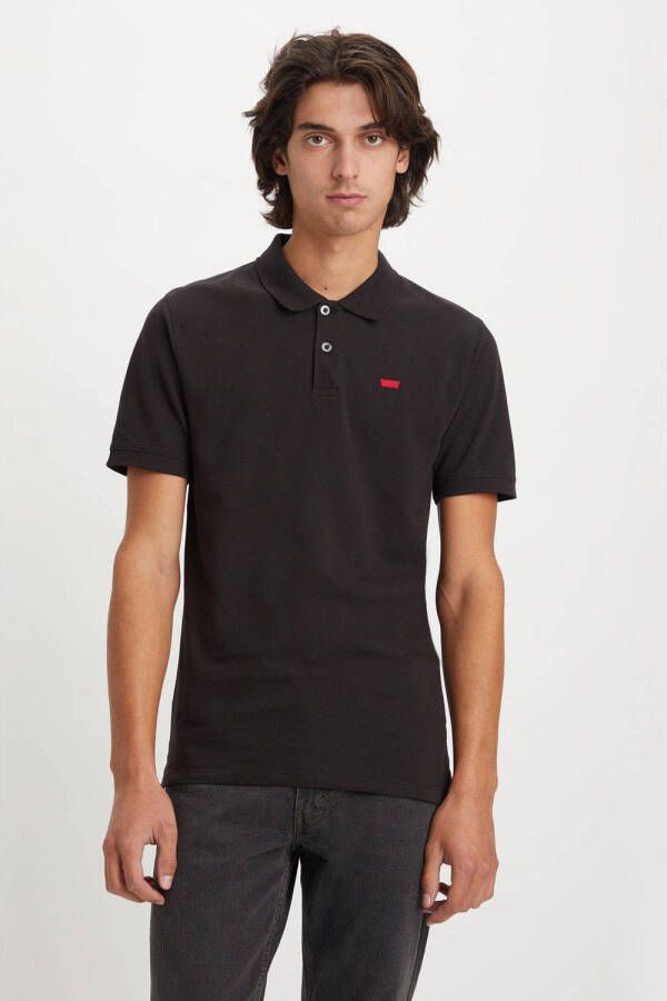 Levi's Slim Housemark Polo Shirt Black Heren