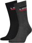 Levi's sokken met logo set van 2 antraciet zwart - Thumbnail 1