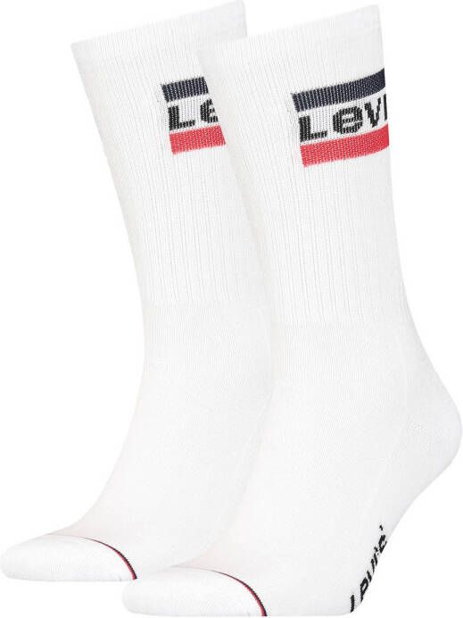 Levi's sokken met logo set van 2 wit
