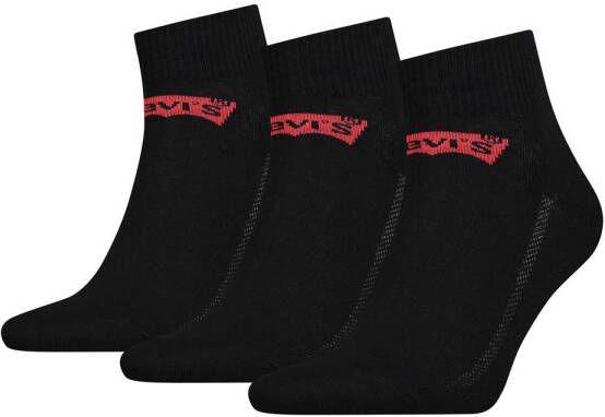 Levi's sokken met logo set van 3 zwart