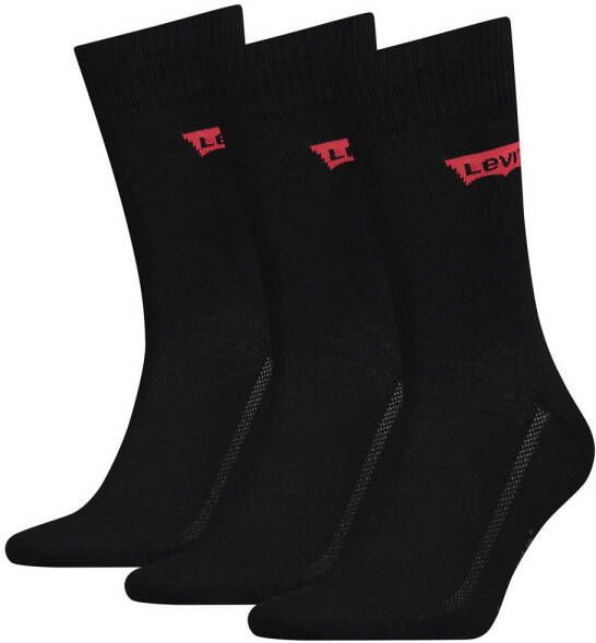 Levi's sokken met logo set van 3 zwart