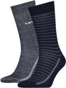 Levi's sokken set van 2 donkerblauw grijs