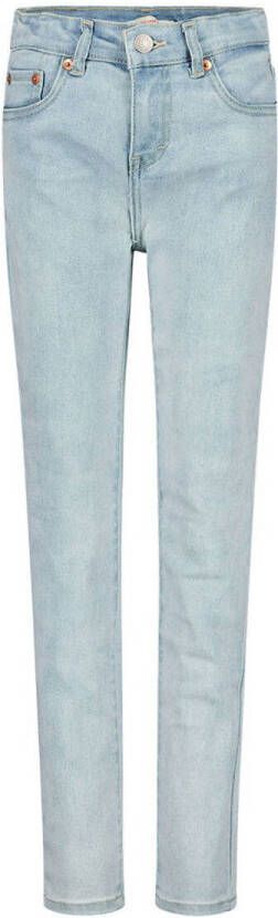 Levis Levi's super skinny jeans l4m blue Blauw Meisjes Stretchdenim Effen 116