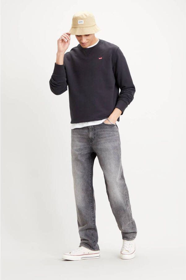 Levi's Klassiek Katoenen Sweatshirt met Ronde Hals Black Heren