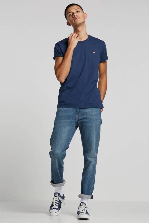 Levi's Heren Korte Mouw Blauw Katoenen T-shirt Blue Heren