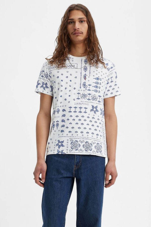 Levi's T-shirt met all over print bright white