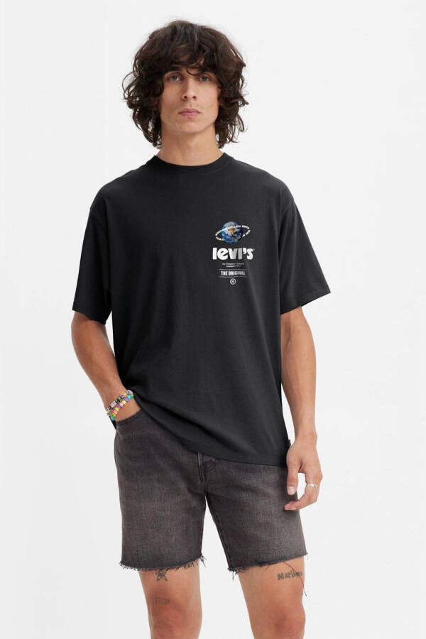Levi's T-shirt met backprint blacks