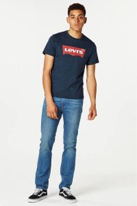 Levi's Levi s T-shirt grafisch logo marine Blauw Heren