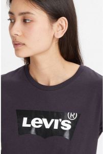 Levi's T-shirt met logo zwart