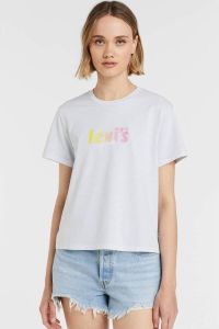 Levi's T-shirt met printopdruk lichtblauw