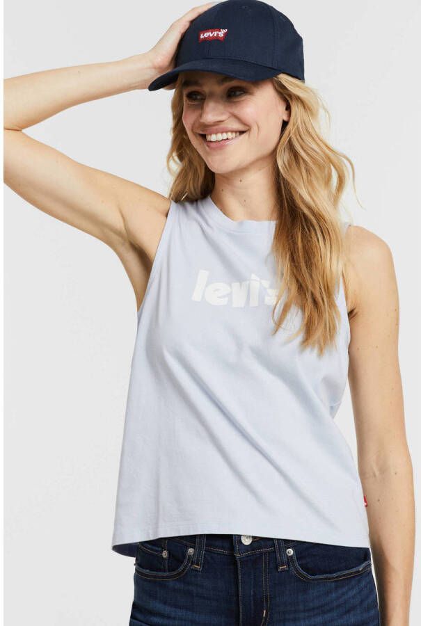 Levi's top met logo lichtblauw