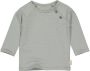 LEVV baby gestreepte longsleeve LNERONOS van katoen zachtgroen Streep 50 - Thumbnail 1