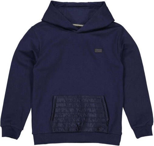 LEVV hoodie FOKKE donkerblauw Sweater Effen 140 | Sweater van