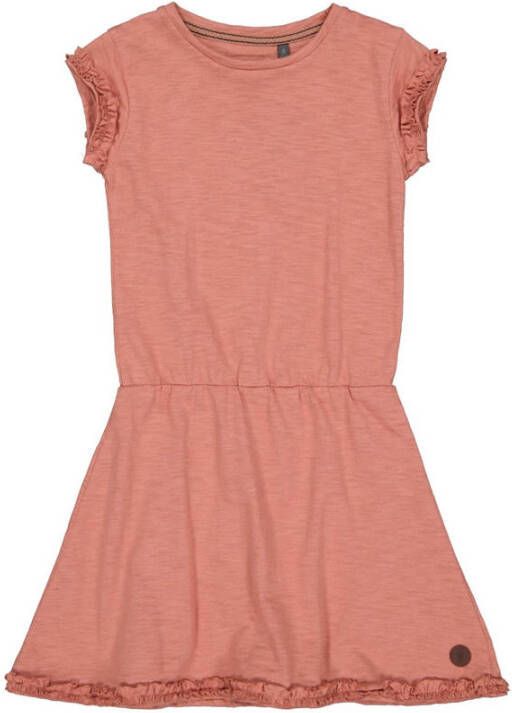 LEVV Girls jurk Talita roze-oranje