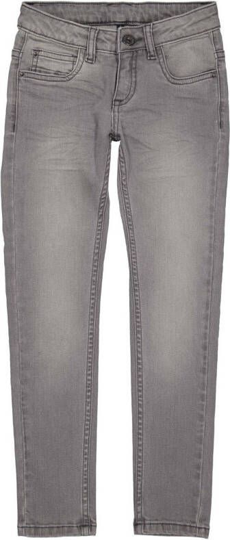 LEVV Girls skinny fit jeans Jill grey mid denim Grijs Meisjes Stretchdenim 116