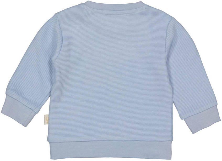 LEVV baby gestreepte sweater LNEELTJENOS blue dust Blauw Streep 56 - Foto 3