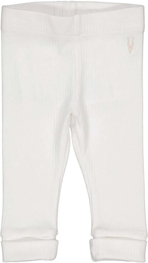 LEVV baby regular fit broek LNOENOS Wit Meisjes Stretchkatoen Effen 44