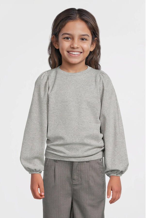 LEVV longsleeve grijs met lurex - Foto 3