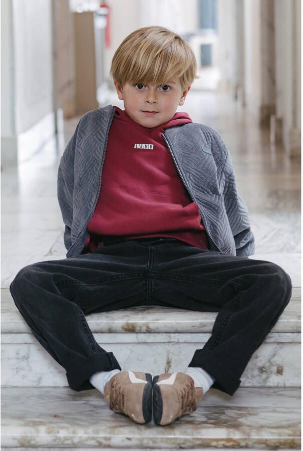 LEVV skinny jeans LJAIMY dark grey denim Grijs Effen 176 - Foto 2