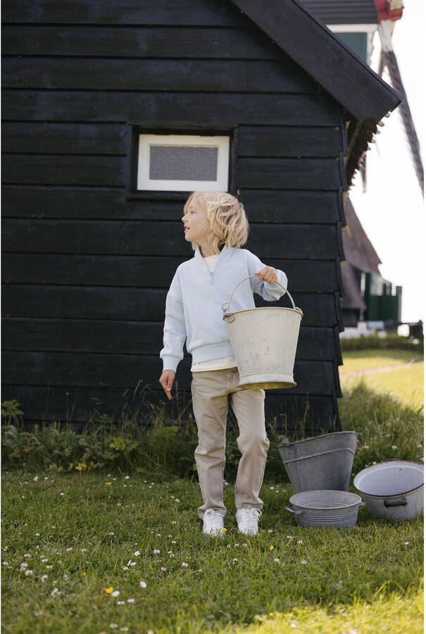 LEVV regular fit jeans zand Beige Jongens Denim Effen - Foto 3