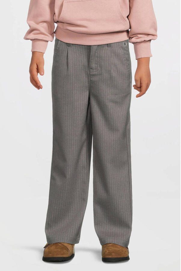 LEVV regular pantalon grijs