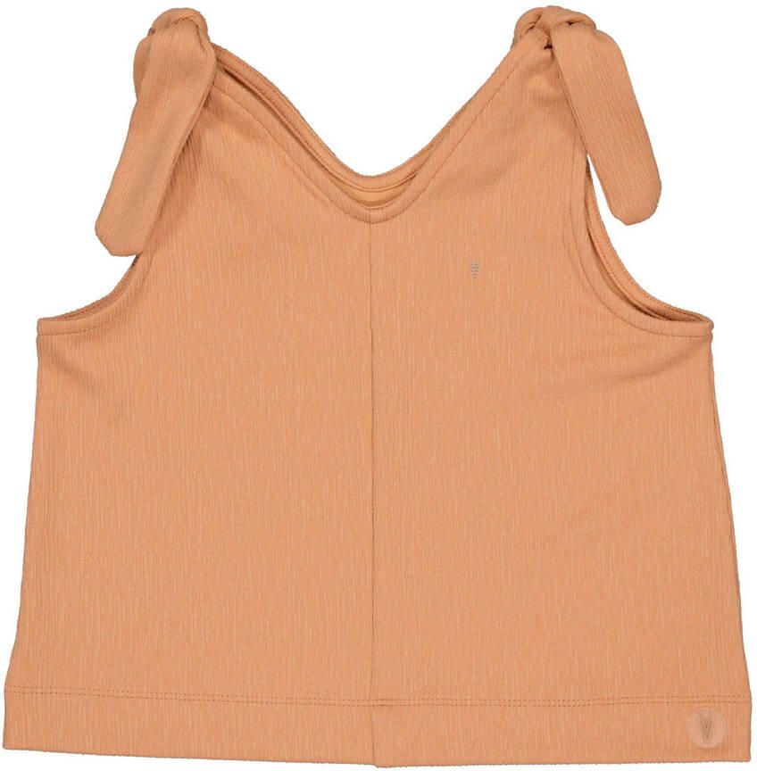 LEVV T-shirt KAT oranje Meisjes Polyester V-hals Effen 116