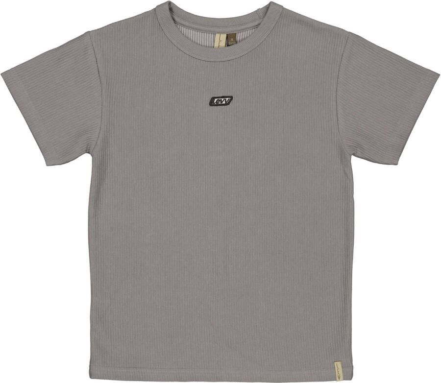 LEVV T-shirt met backprint grijs - Foto 2