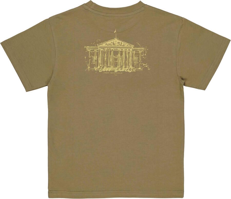 LEVV T-shirt met backprint groen - Foto 2