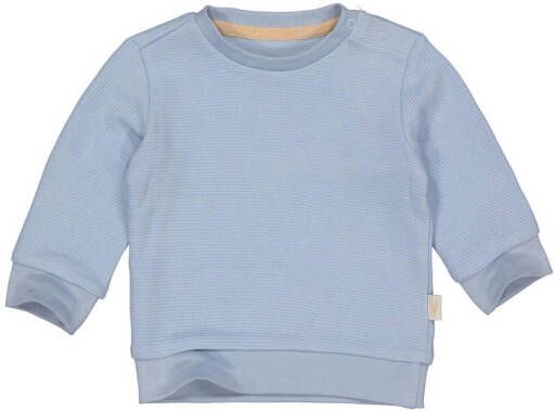 LEVV baby gestreepte sweater LNEELTJENOS blue dust Blauw Streep 50