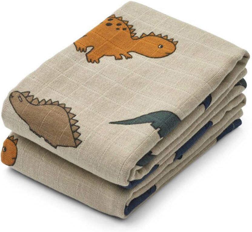 Liewood hydrofiele doek Lewis -65x65 cm set van 2