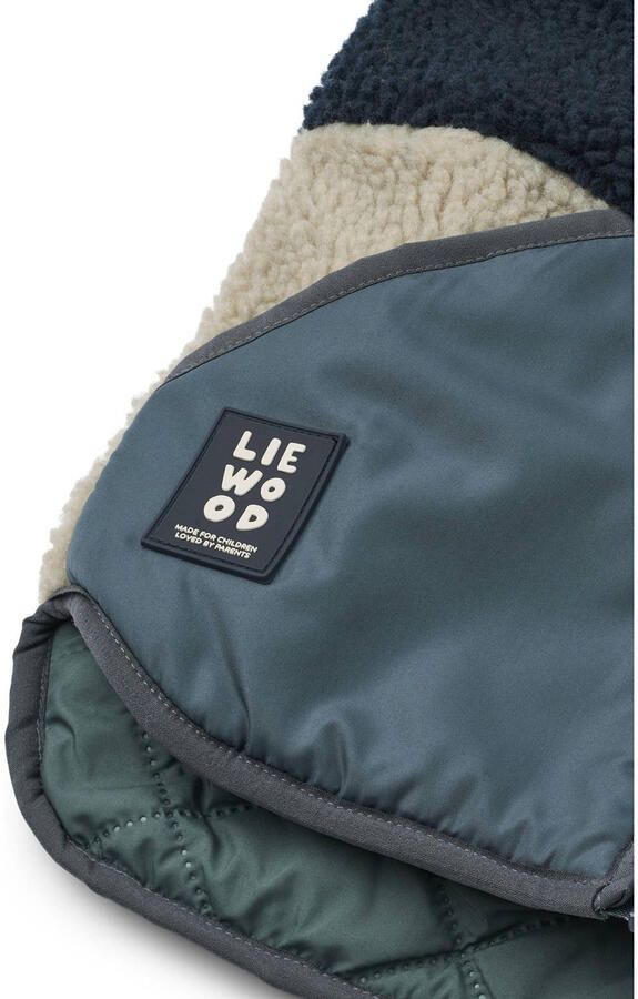 Liewood teddy reversible jas blauw - Foto 3