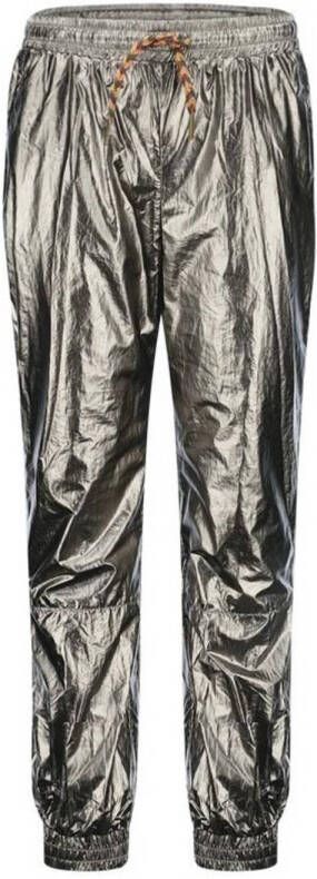 Like Flo metallic regular fit broek bruin Meisjes Polyamide Effen 140