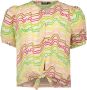 Like Flo blouse met all over print multicolor Meisjes Viscose Ronde hals 122 - Thumbnail 2