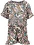 Like Flo jumpsuit met all over print grijs Meisjes Polyester Boothals All over print 116 - Thumbnail 1