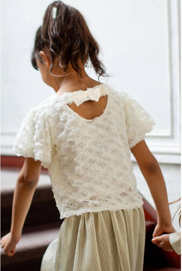 LIKE FLO Meisjes Rokken Sara Plisse Skirt Goud - Foto 3