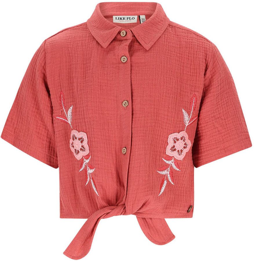 Like Flo blouse koraalrood