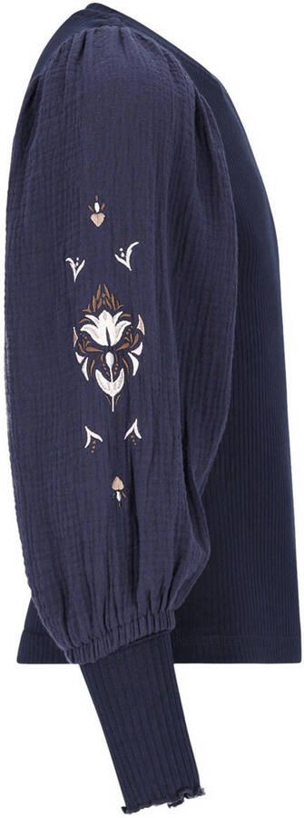 Like Flo blousetop donkerblauw - Foto 2