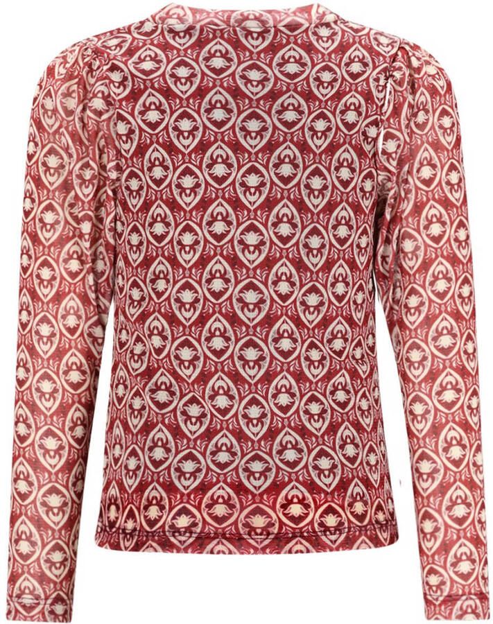 LIKE FLO Meisjes Tops & T-shirts Estee Flo Mesh Top Bordeaux - Foto 4